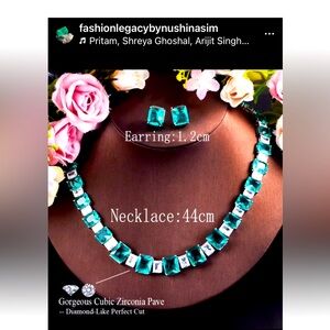Bohemian Cubic Zirconia Necklace set